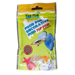 خرید غذای تاپ فیش ماهی گوپی مدل گرانول ۵۰ گرمی