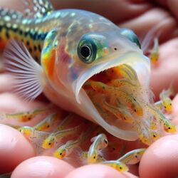 زایمان ماهی گوپی